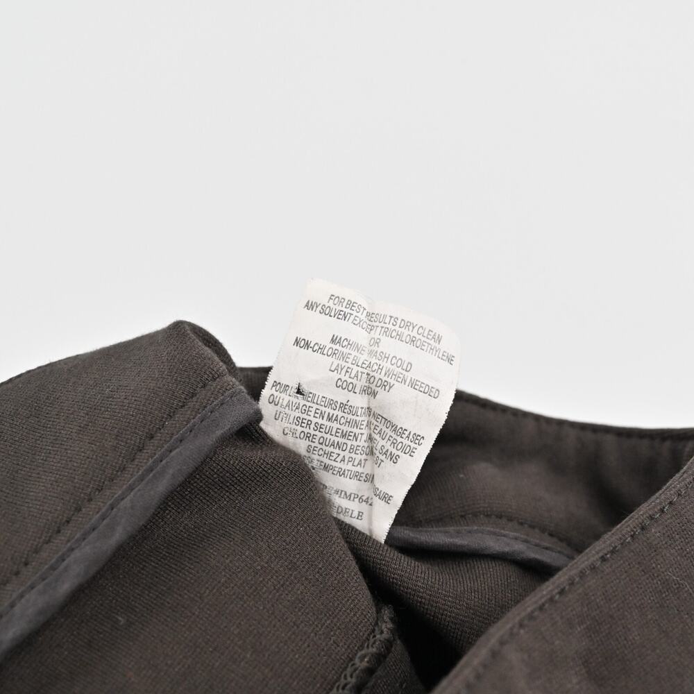 VINCE Pants Womens‎ Size 6 Front Seam Ponte Solid Brown Skinny Leg Zip Pockets - Picture 10 of 13